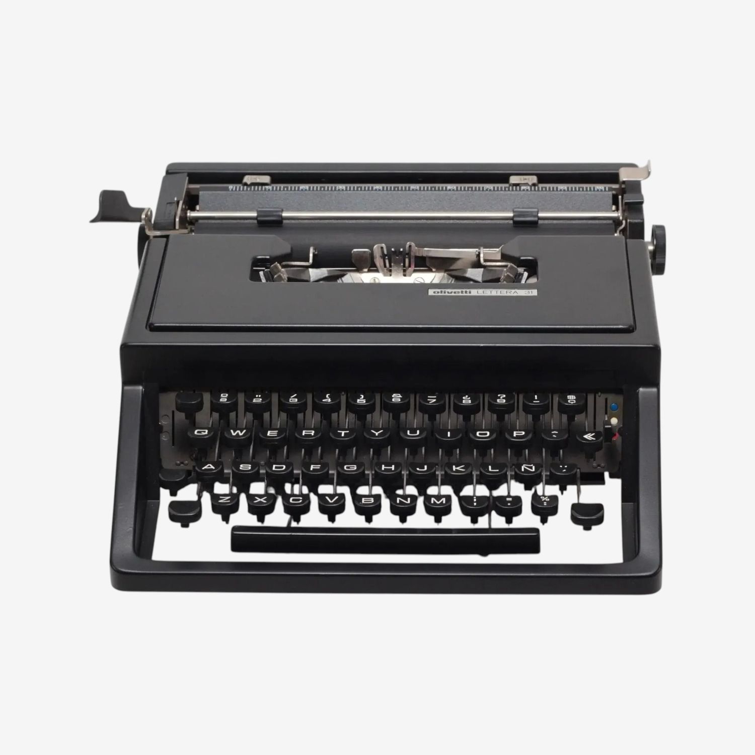 Olivetti Dora, Black Portable Manual Vintage Typewriter, Restored