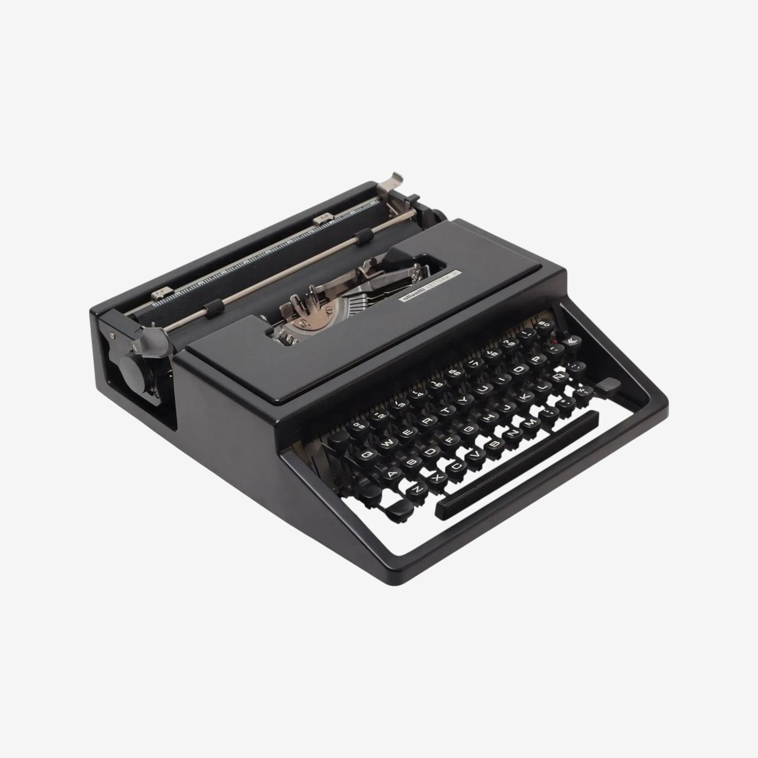 Olivetti Dora, Black Portable Manual Vintage Typewriter, Restored