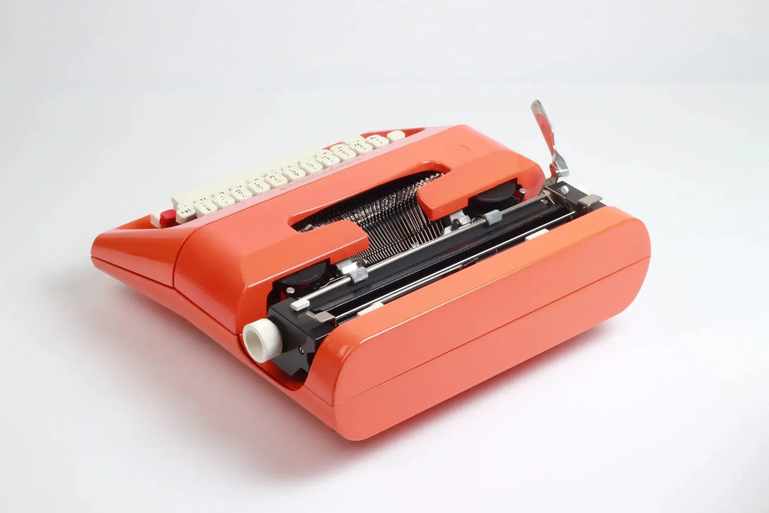 Olivetti Lettera 35 Orange Typewriter, Vintage, Mint Condition, Refurbished