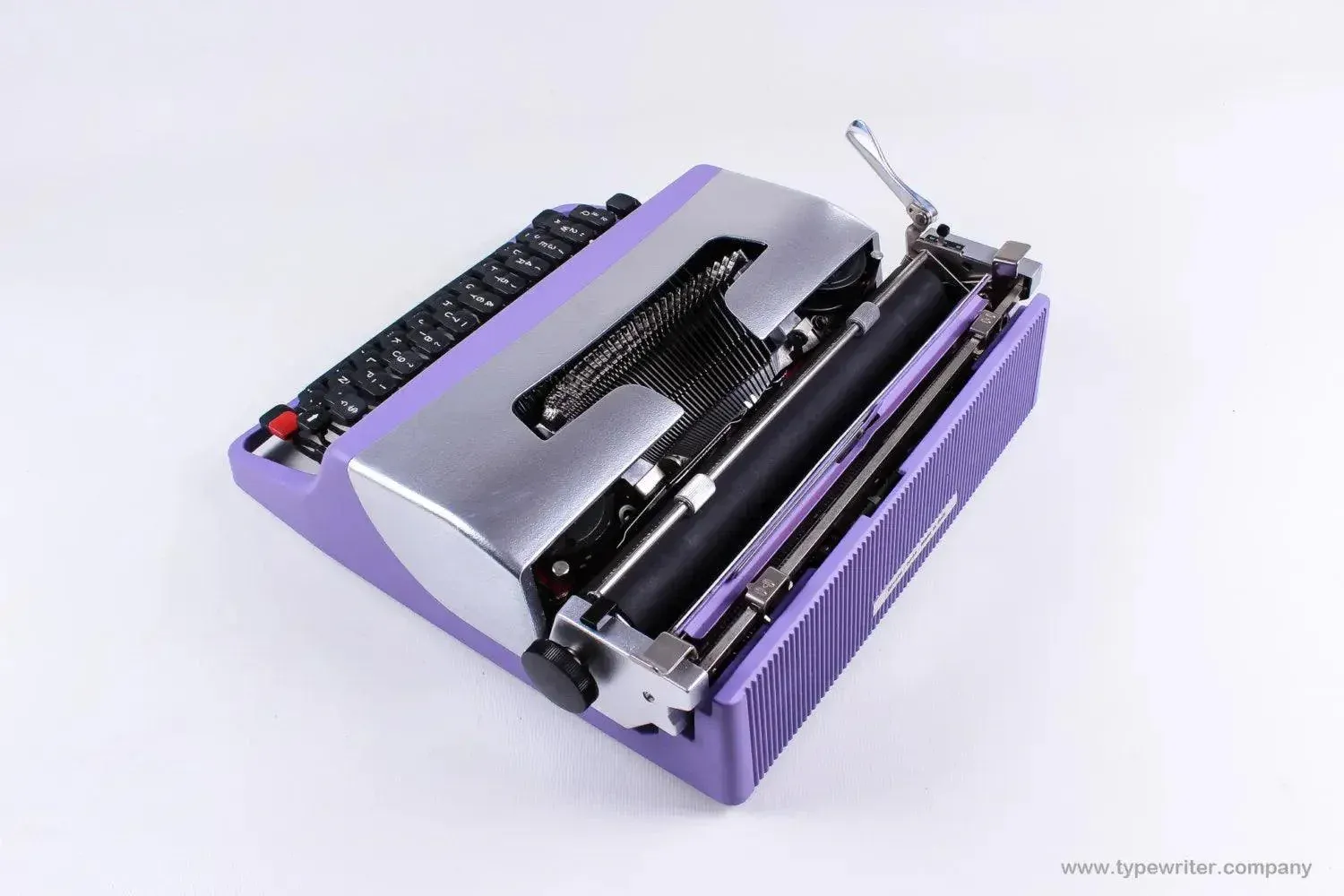 Olivetti Lettera 32 Lilac&amp;Silver, Vintage Manual Typewriter, Restored