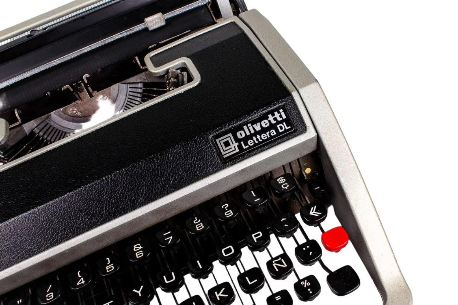 Olivetti Lettera DL / 33 Black Typewriter, Vintage, Refurbished