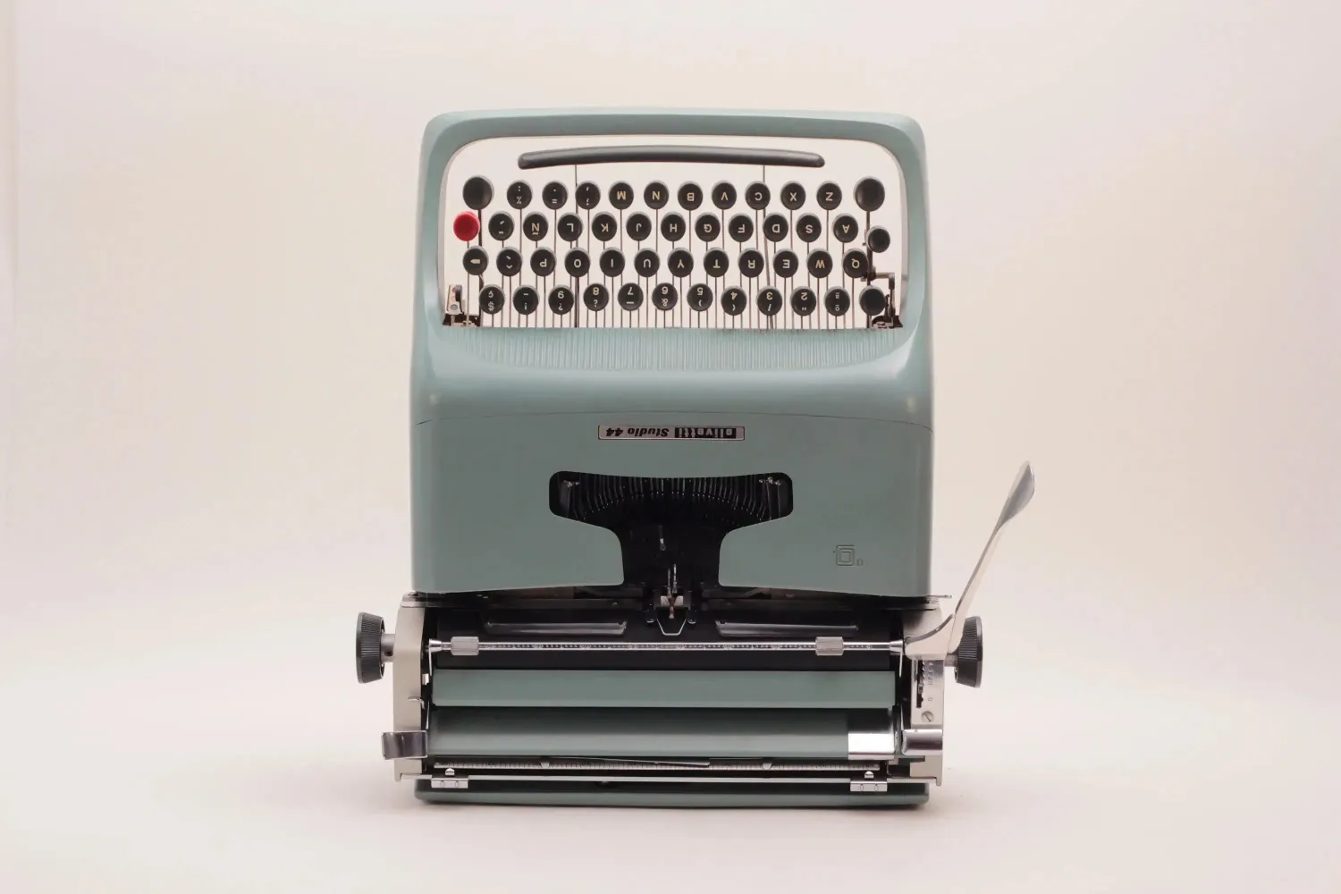 Olivetti Studio 44 Original Blue Vintage Manual Typewriter, Refurbished