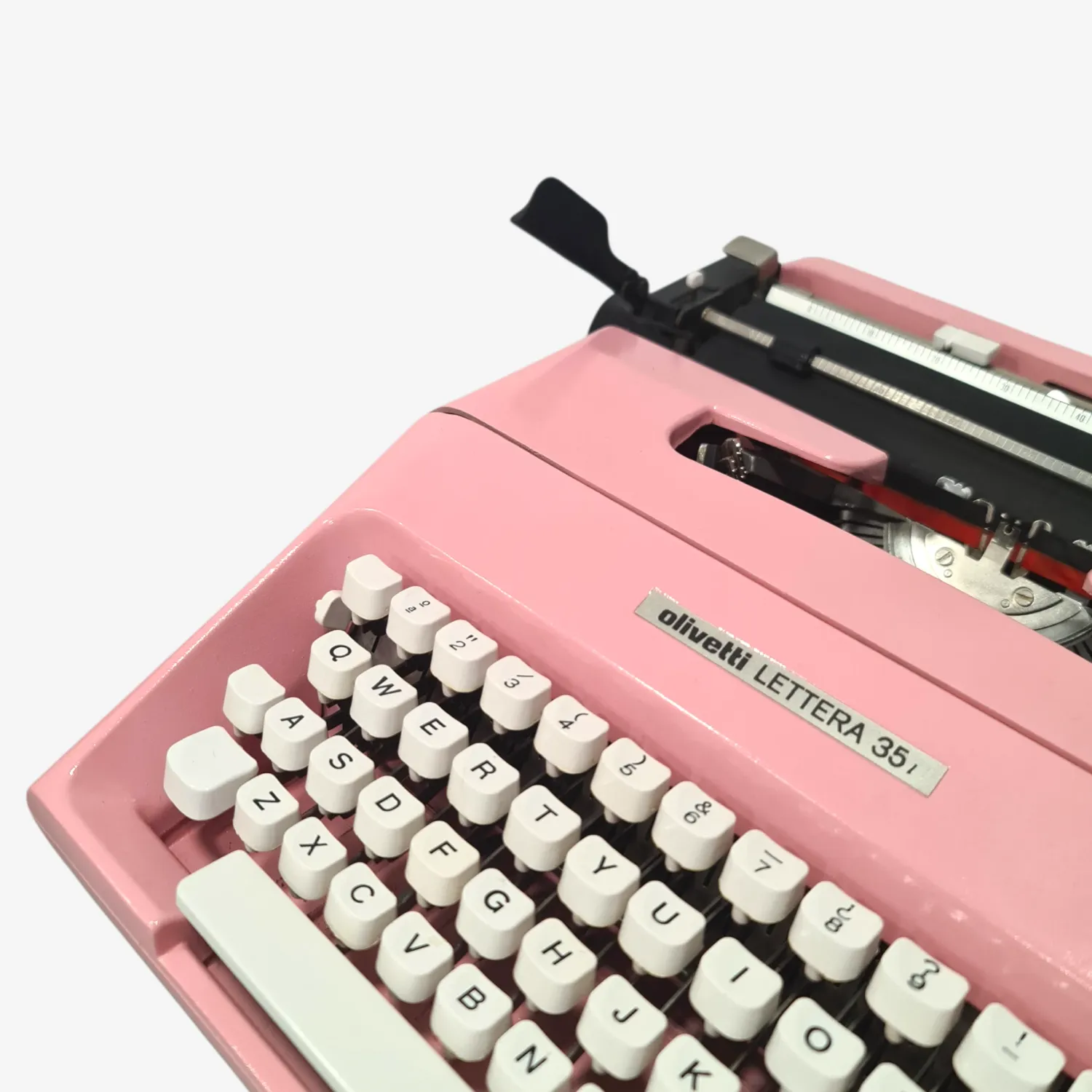 Olivetti Lettera 35 Orchid Pink Vintage, Manual Typewriter, Restored