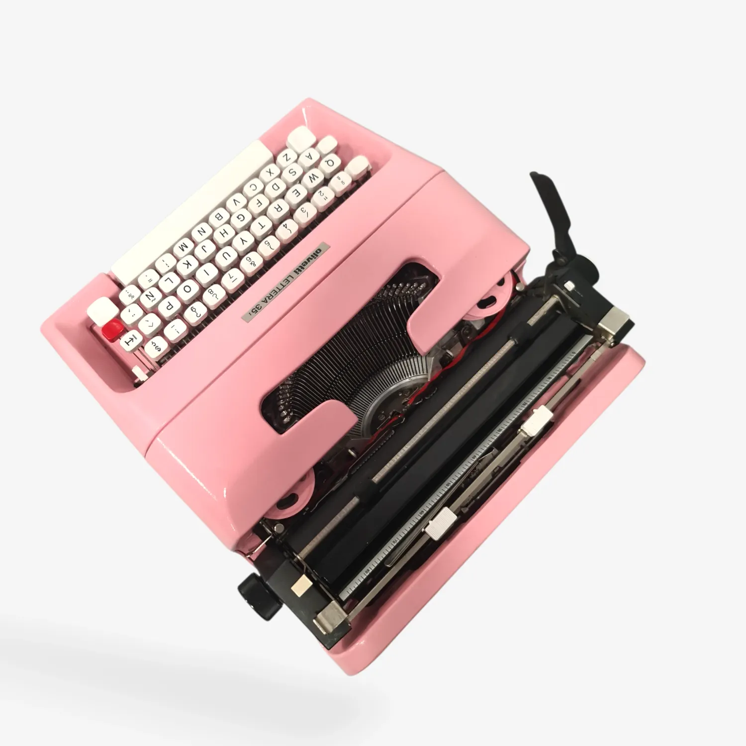 Olivetti Lettera 35 Orchid Pink Vintage, Manual Typewriter, Restored