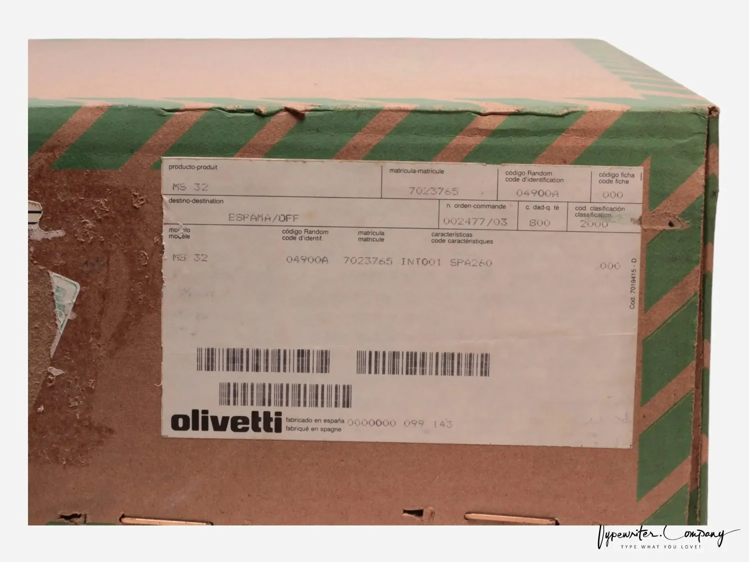 Extremely Rare Never Unboxed New Olivetti Lettera 32