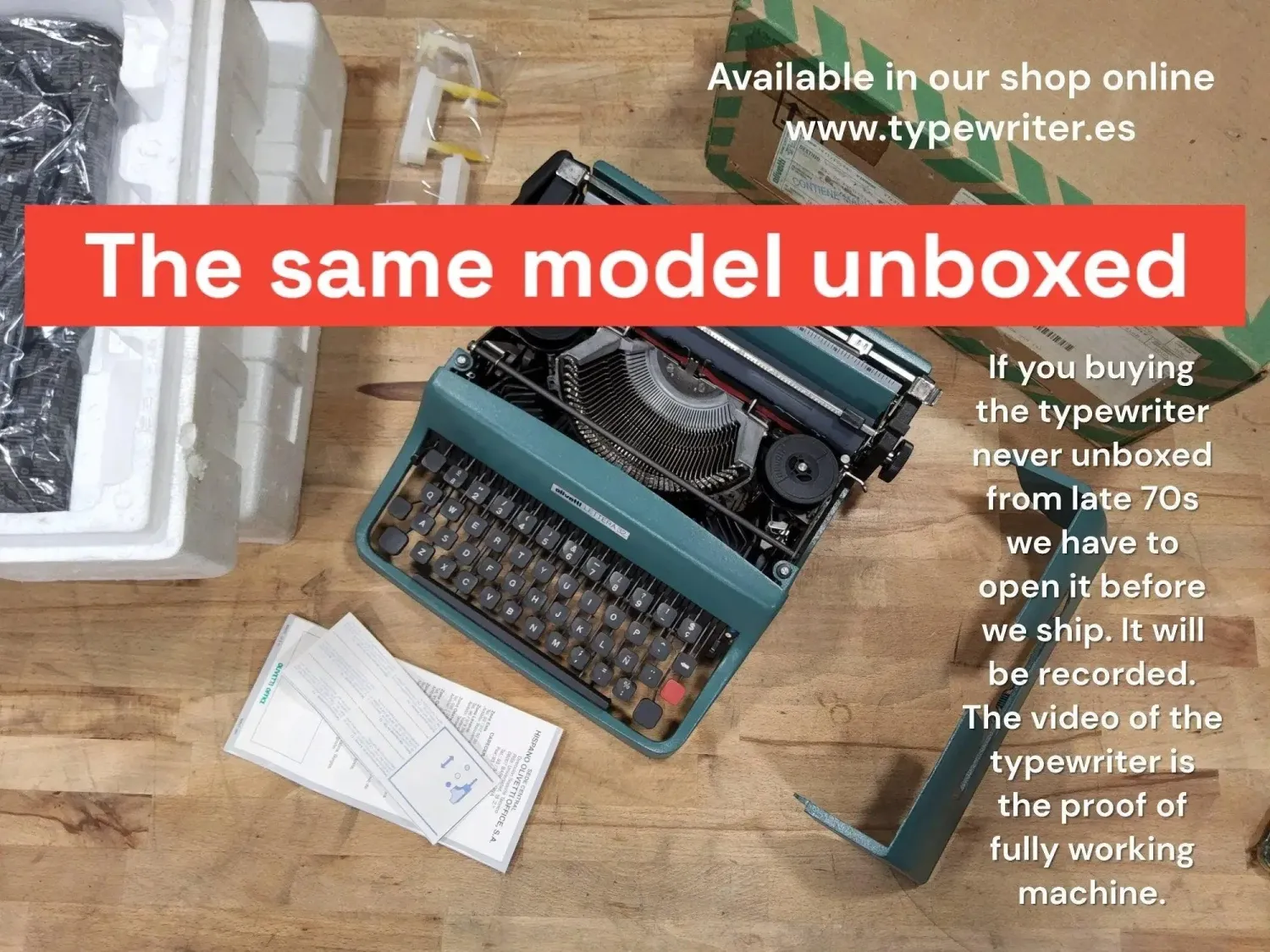 Extremely Rare Never Unboxed New Olivetti Lettera 32