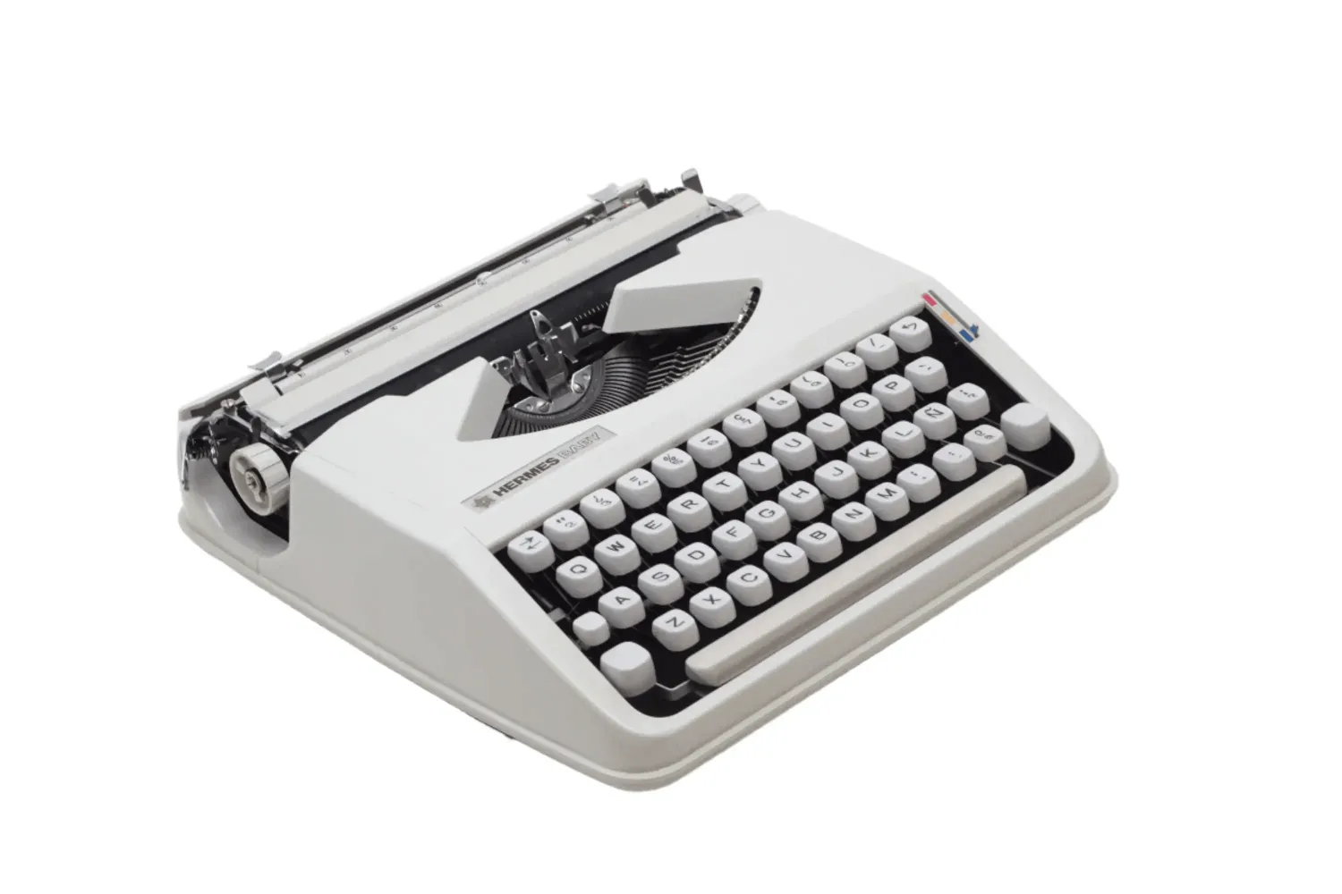 Hermes Baby Gray Manual Vintage Typewriter, Portable, Refurbished