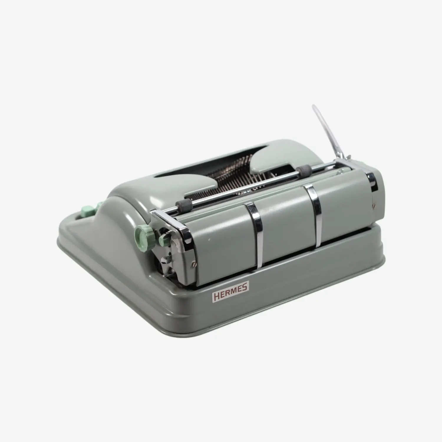 Hermes Media 3 Seafoam Green, Vintage Manual Typewriter, Serviced