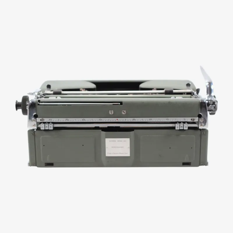 Olympia SM 3 De Luxe, Green Vintage Manual Typewriter, Restored