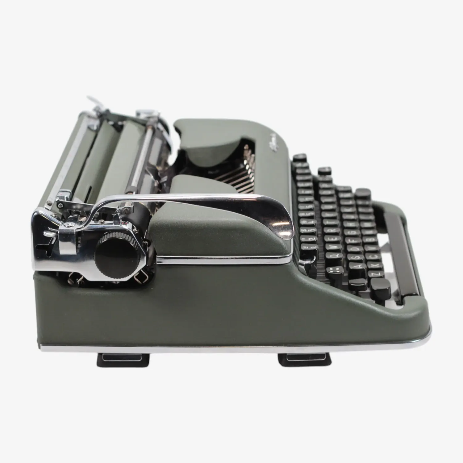 Olympia SM 3 De Luxe, Green Vintage Manual Typewriter, Restored