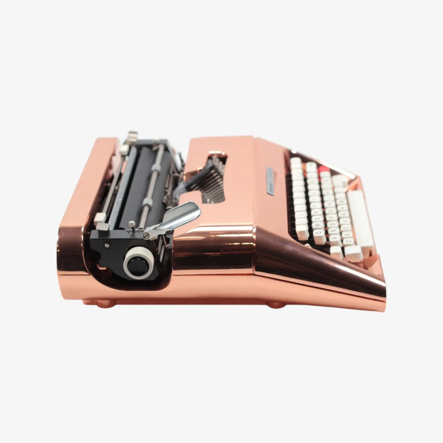 Olivetti Lettera 35, (Ltd.Edition 3 of 50) Copper-Plated Vintage Manual Typewriter, Restored
