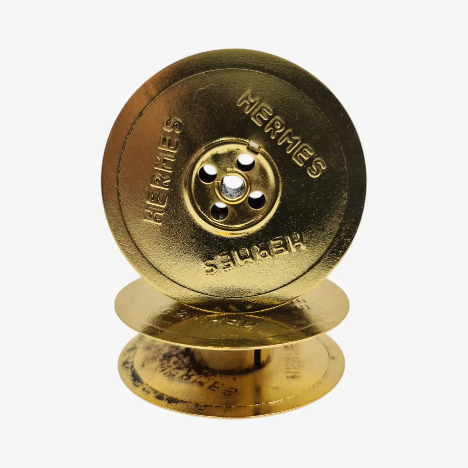 24K Gold-Plated Metal Ribbon Spools for Hermes Typewriters
