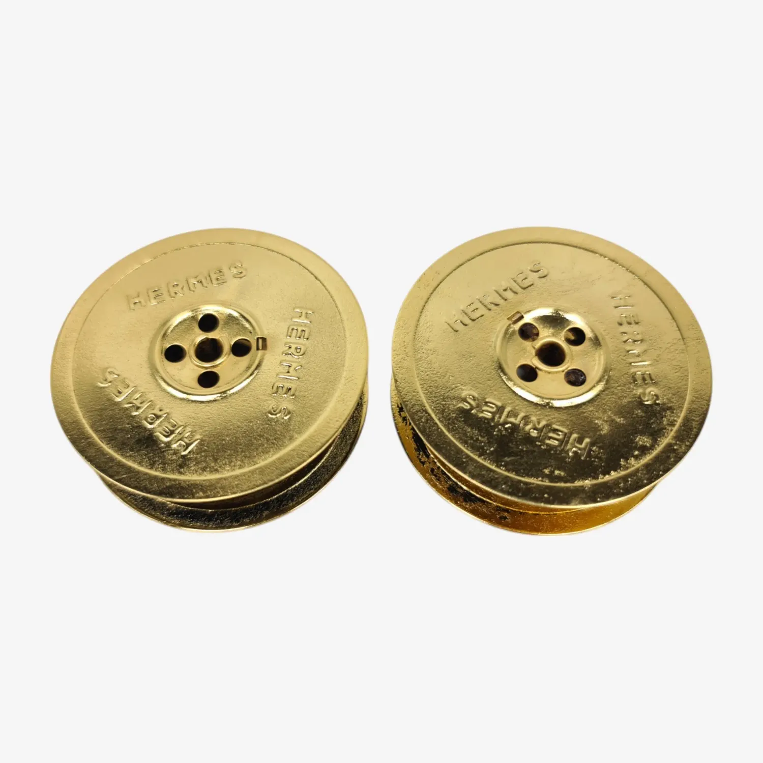 24K Gold-Plated Metal Ribbon Spools for Hermes Typewriters