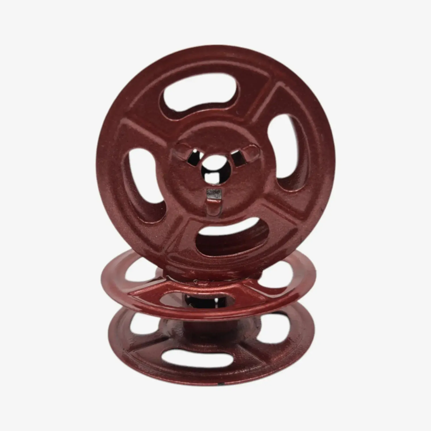 Burgundy Metal Universal Ribbon Spools for Typewriters