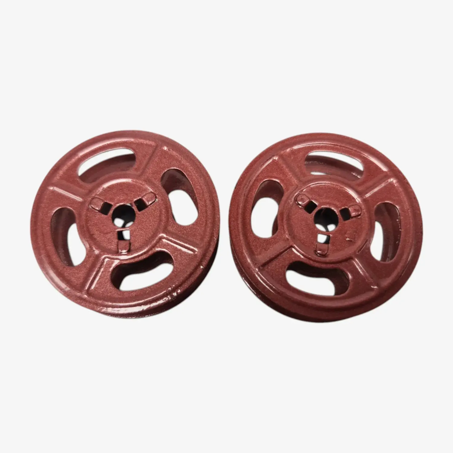 Burgundy Metal Universal Ribbon Spools for Typewriters