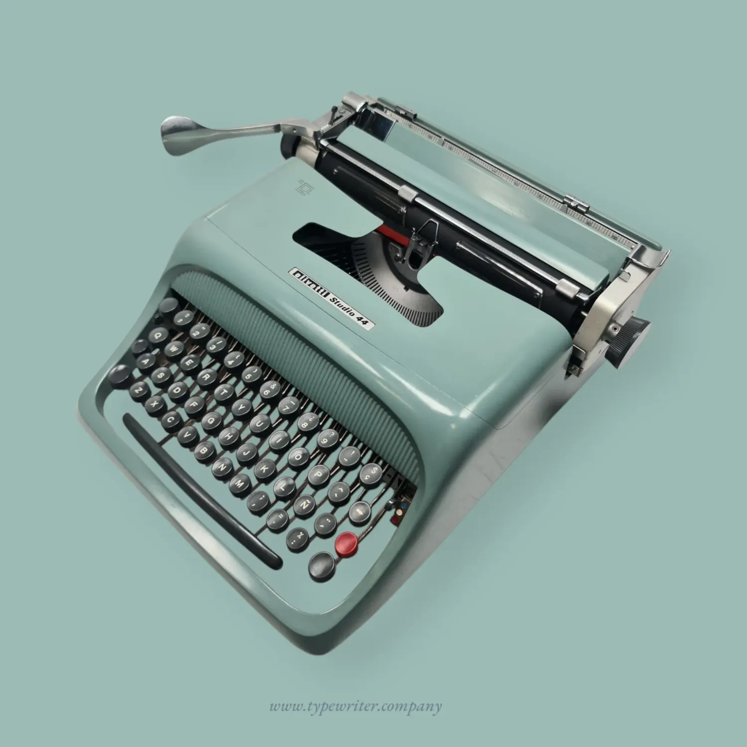 Olivetti Studio 44 Original Teal Vintage Typewriter, Refurbished
