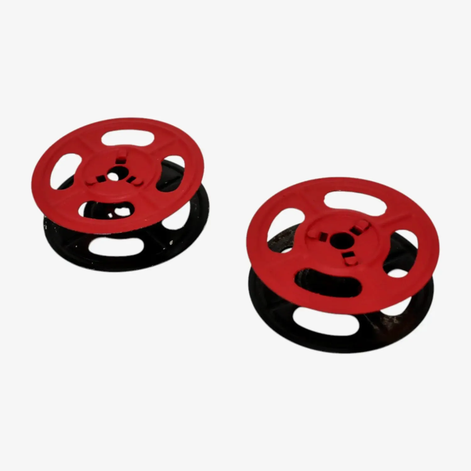 Red/ Black Metal Universal Ribbon Spools for Typewriters