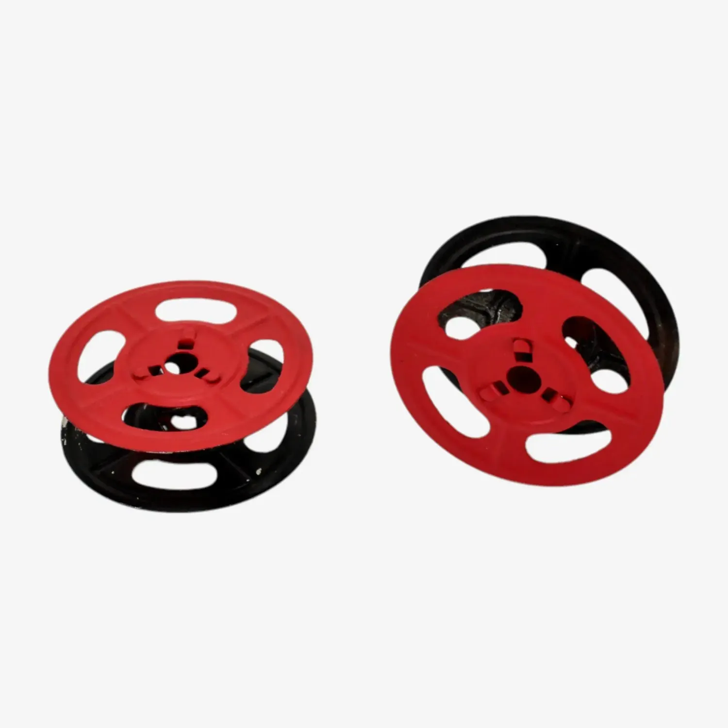 Red/ Black Metal Universal Ribbon Spools for Typewriters