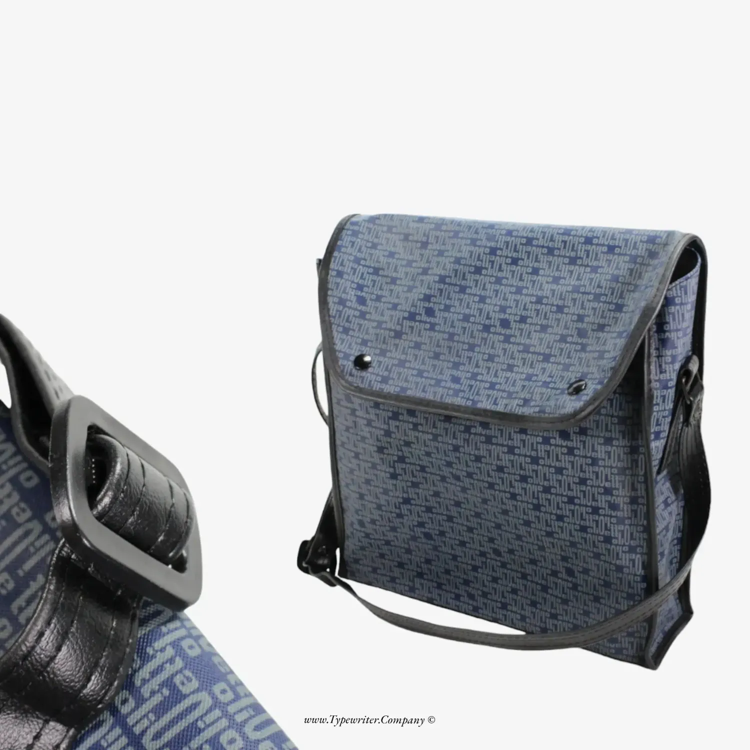 Original Blue Olivetti Bag for Lettera DL, 22, 25, 31, 32, Typewriter Bag