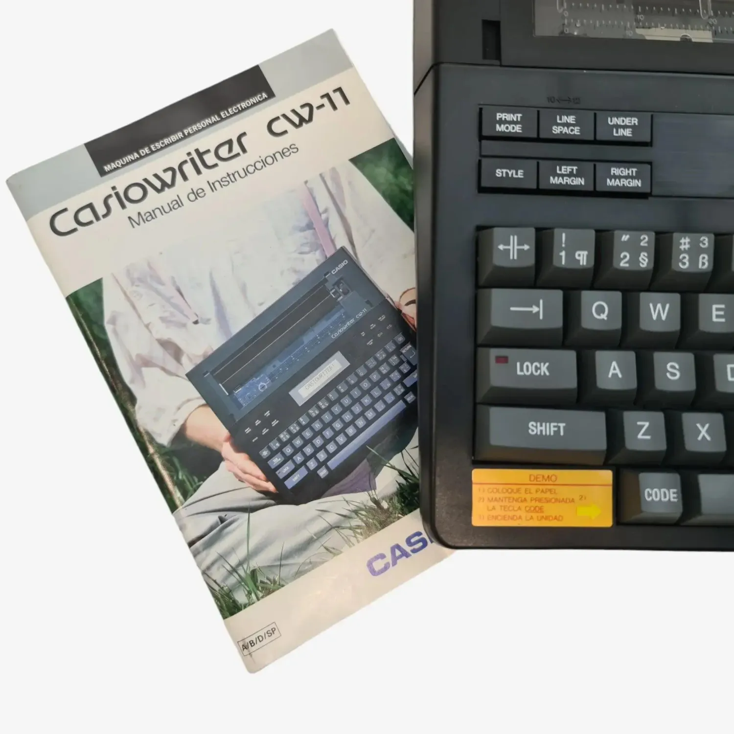 Electric Typewriter CasioWriter CW-11, Vintage