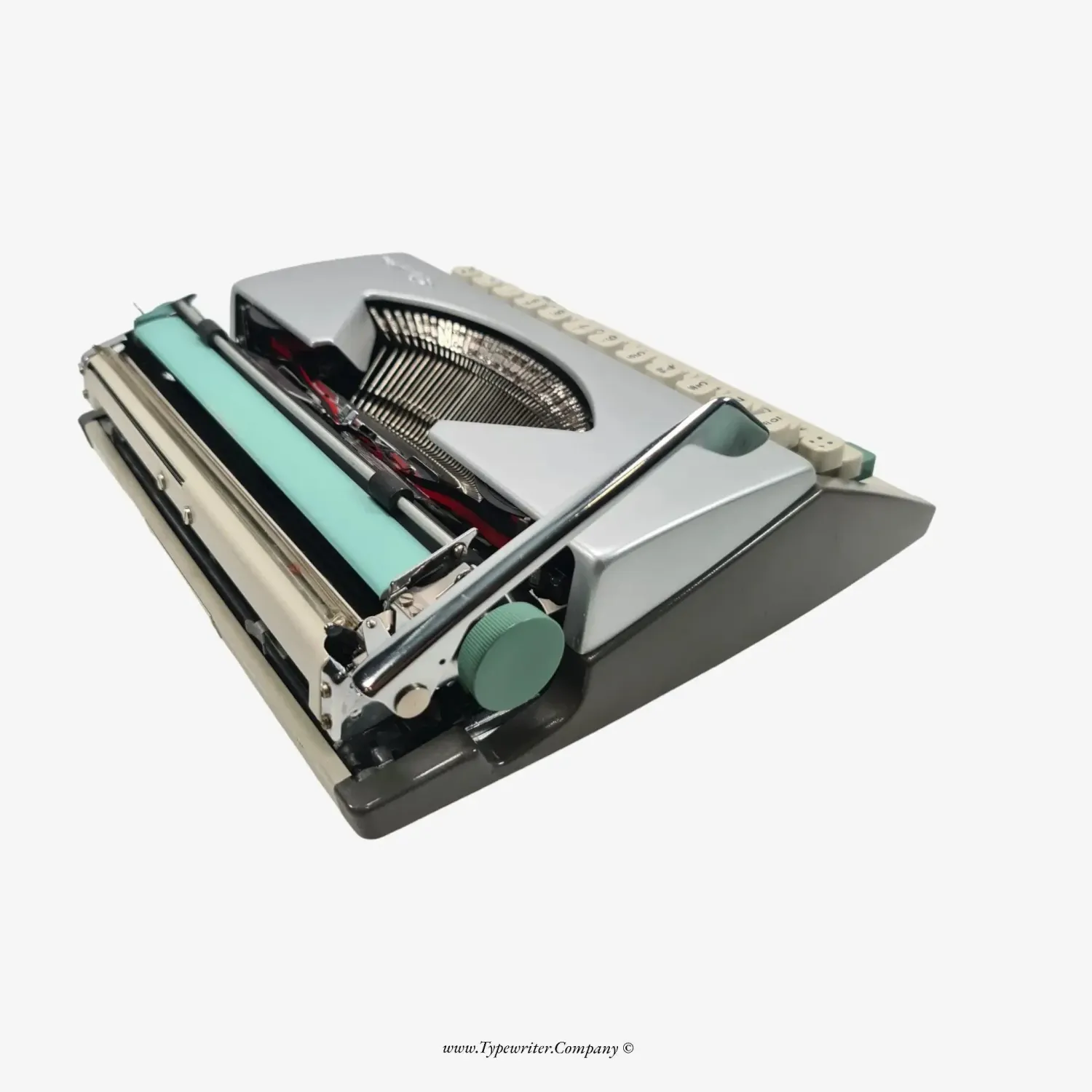 Olympia SF Typewriter, Silver, QWERTY Keyboard, Refurbished