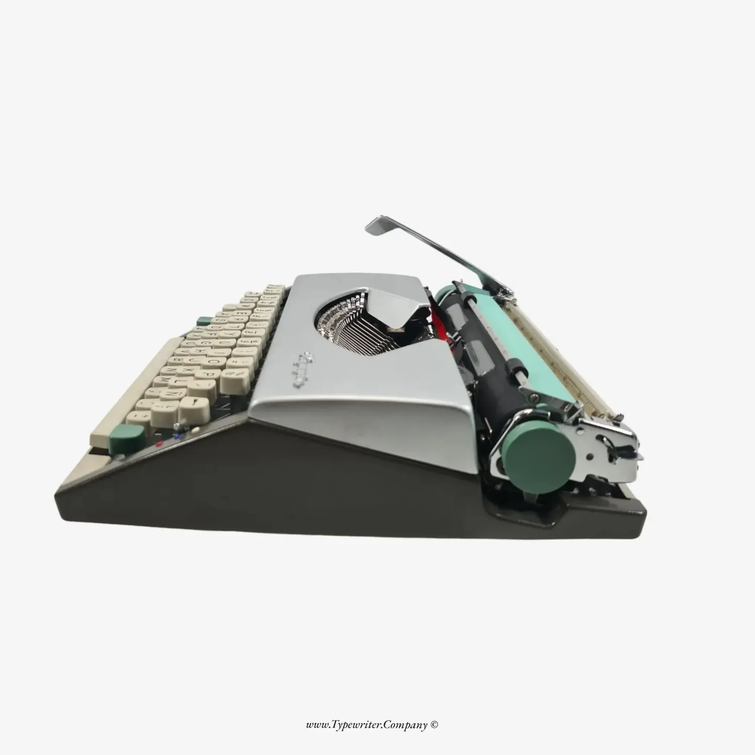 Olympia SF Typewriter, Silver, QWERTY Keyboard, Refurbished