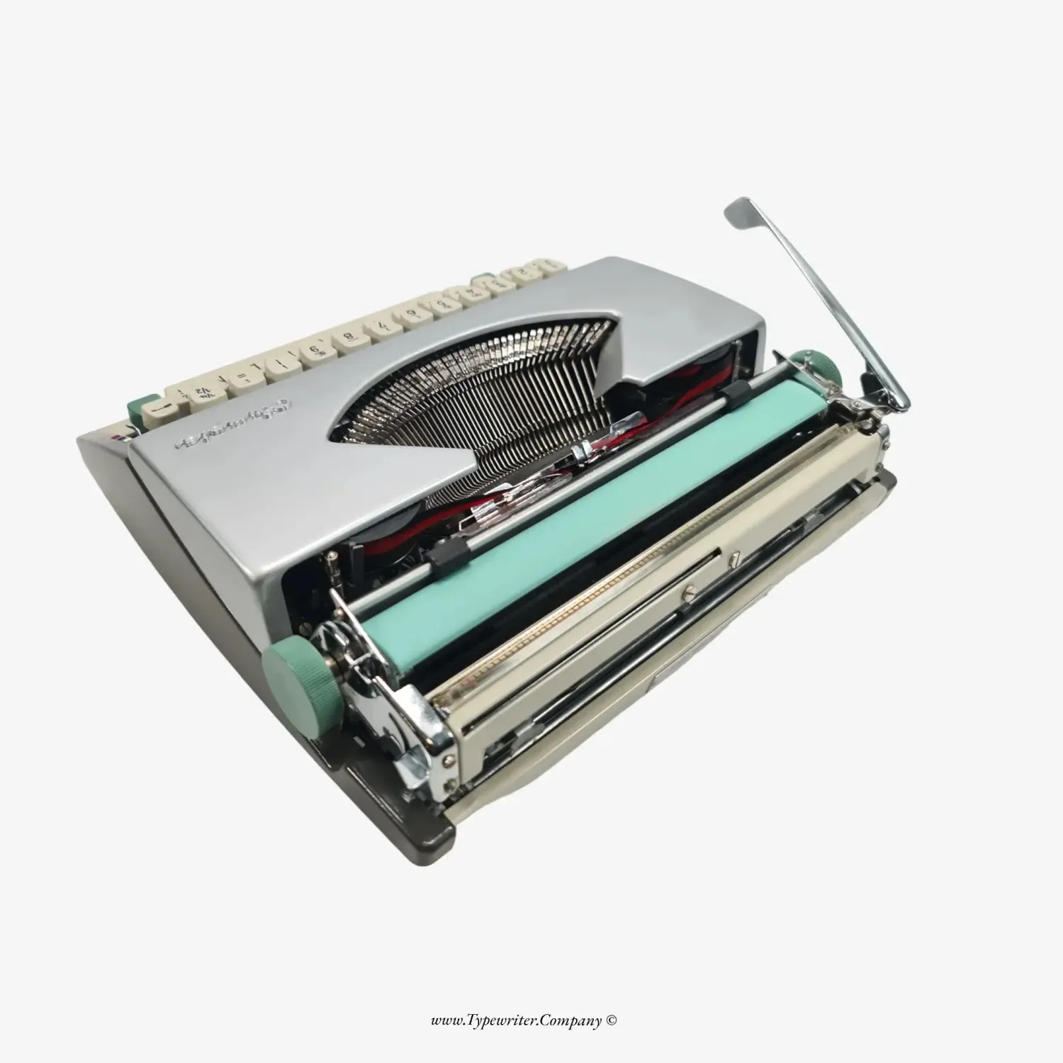 Olympia SF Typewriter, Silver, QWERTY Keyboard, Refurbished