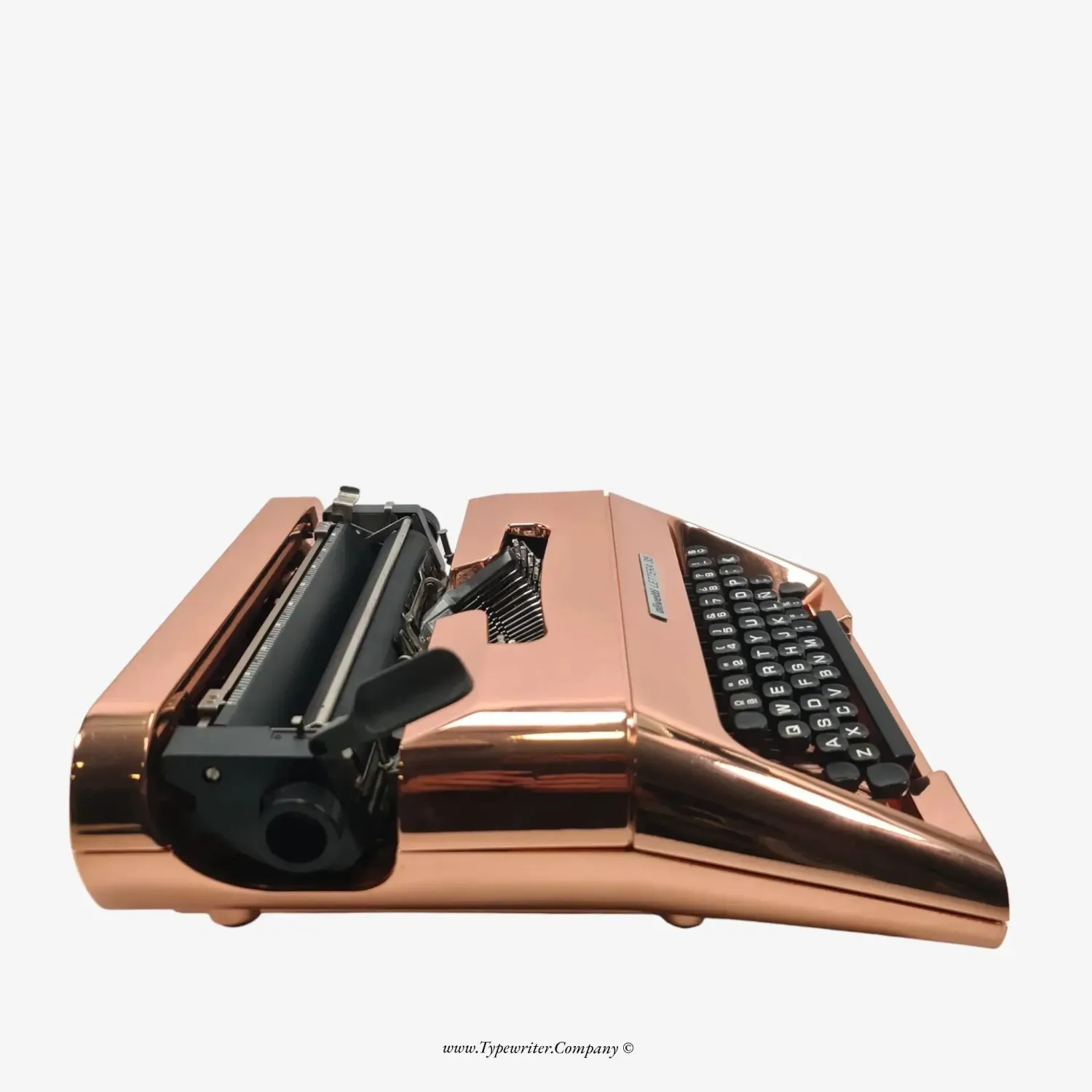 Olivetti Lettera 35, (Ltd.Edition 2 of 50) Copper-Plated Manual Vintage Typewriter, Restored
