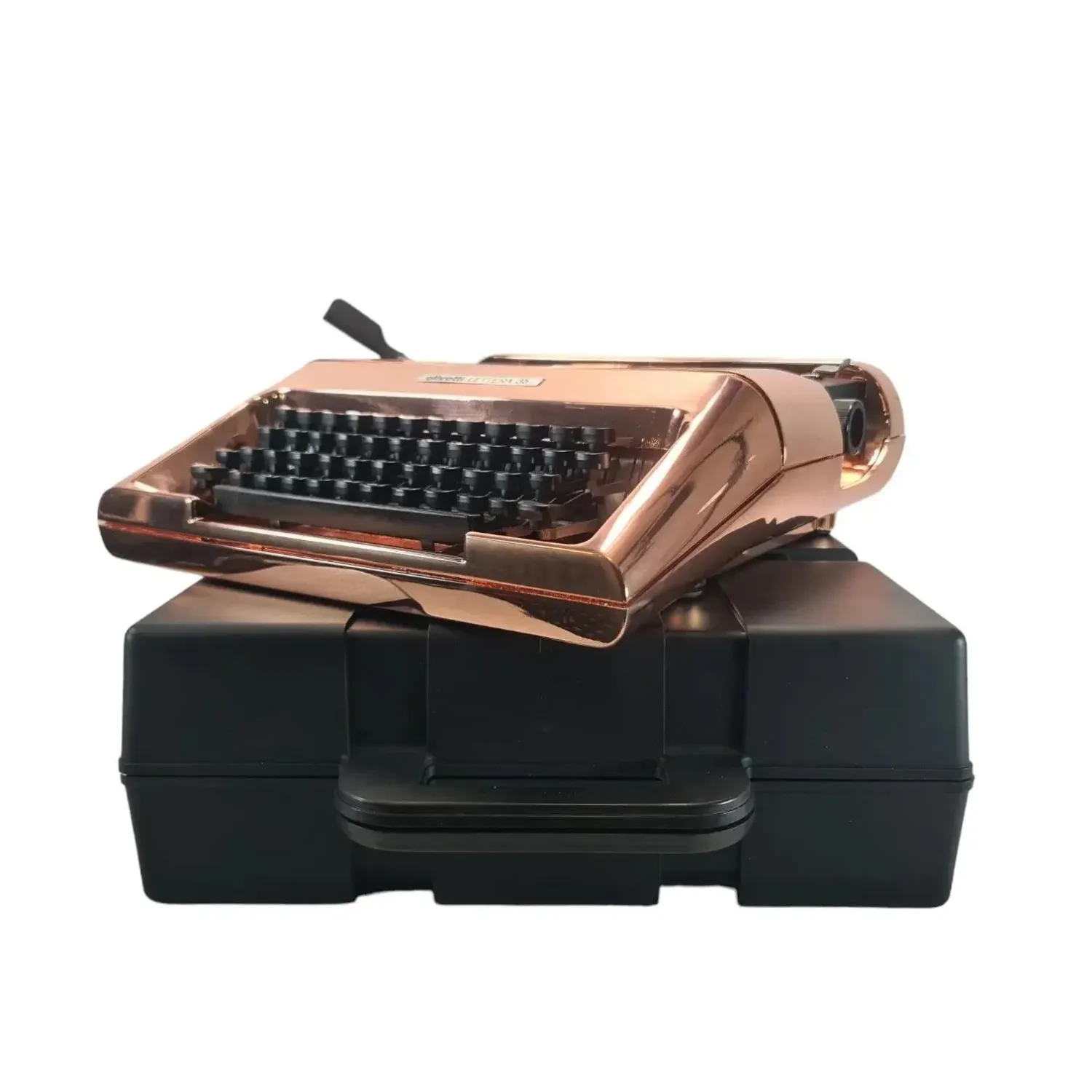Olivetti Lettera 35, (Ltd.Edition 2 of 50) Copper-Plated Manual Vintage Typewriter, Restored