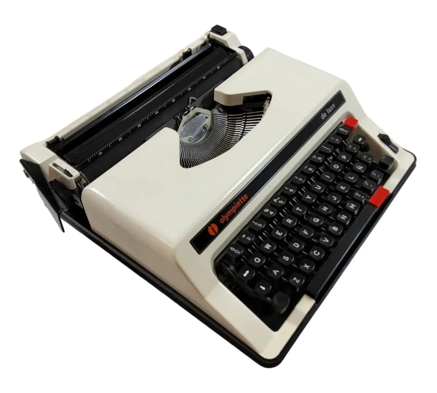 Olympiette DeLuxe, Gray Manual Vintage Typewriter, Serviced