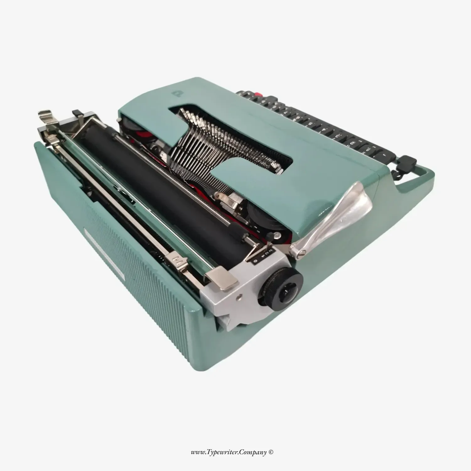 Olivetti Lettera 32 Typewriter with Accessories, Vintage Manual QWERTY