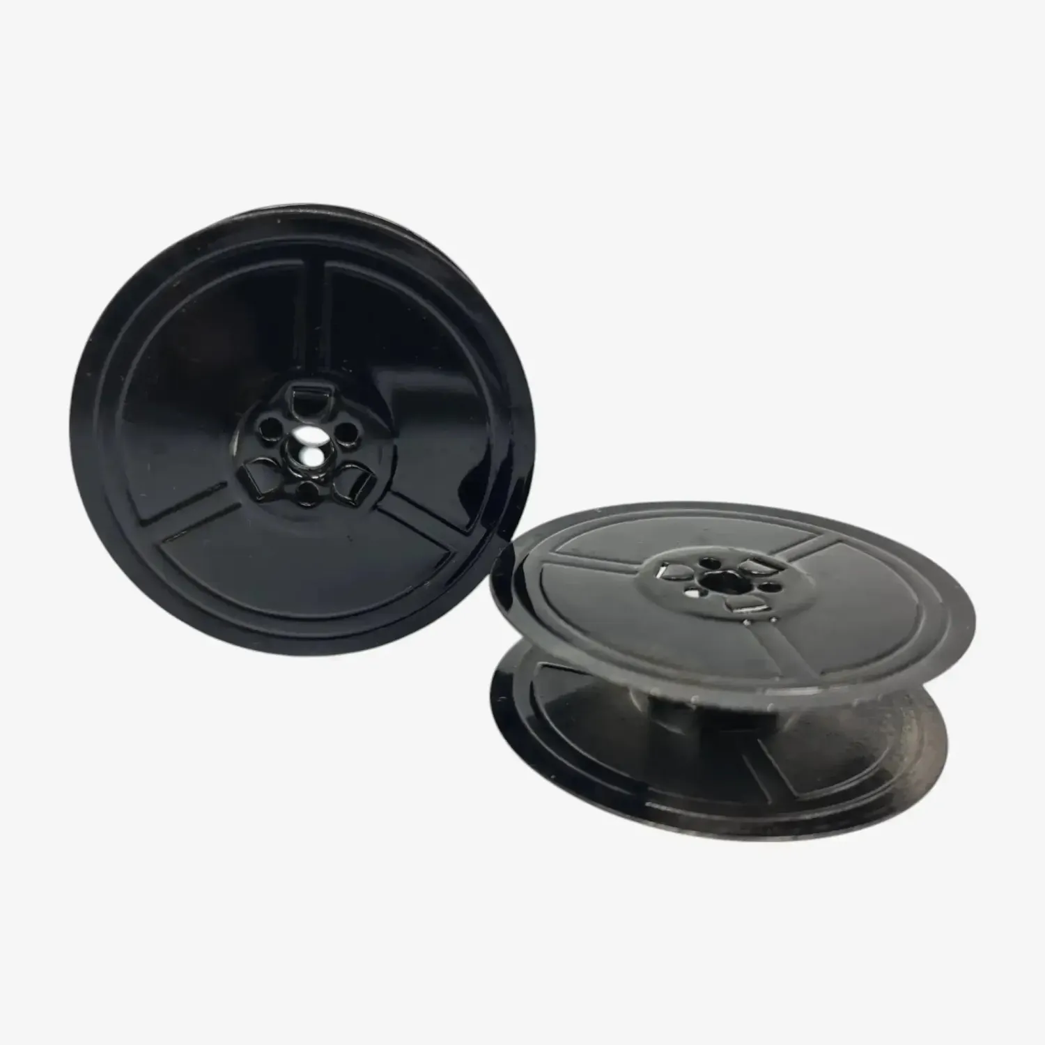 Original Vintage Black Metal Ribbon Spools for German Typewriters DIN 2103