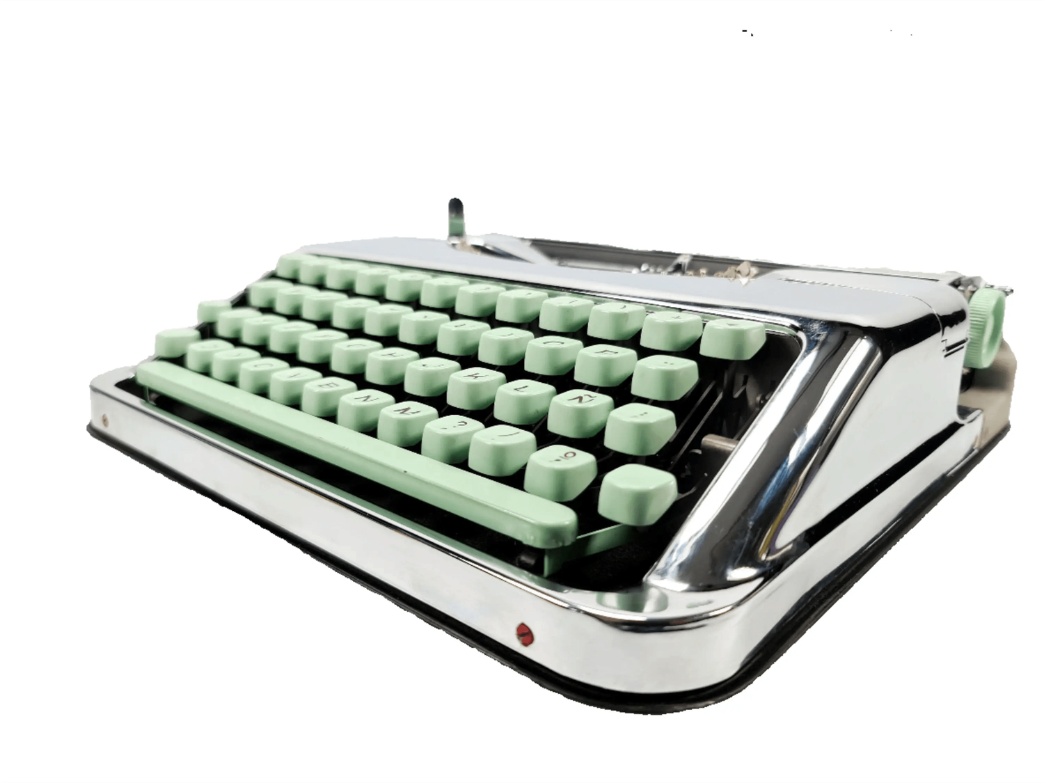 Hermes Baby, Chrome Plated Manual Vintage Typewriter, Restored
