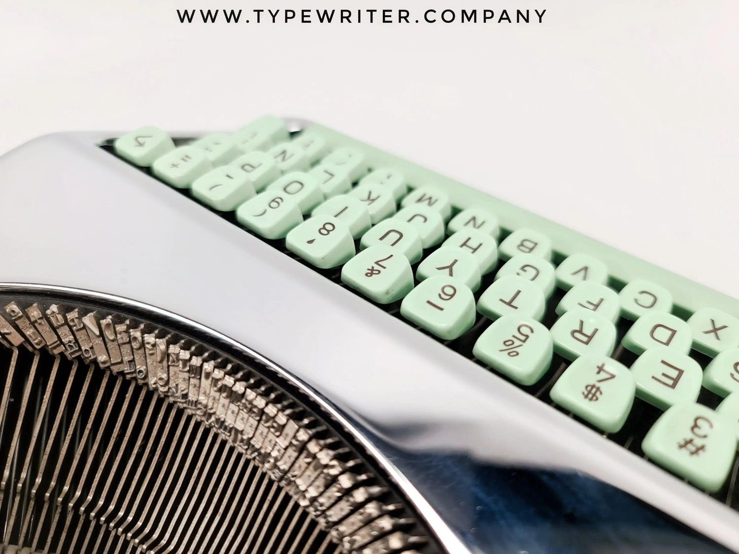 Hermes Baby, Chrome Plated Manual Vintage Typewriter, Restored