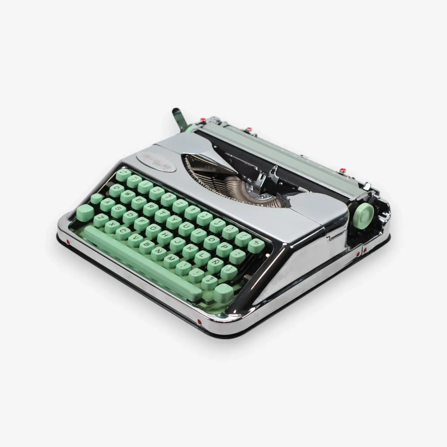 Hermes Baby , Chrome-Plated, Vintage Manual Typewriter, Refurbished
