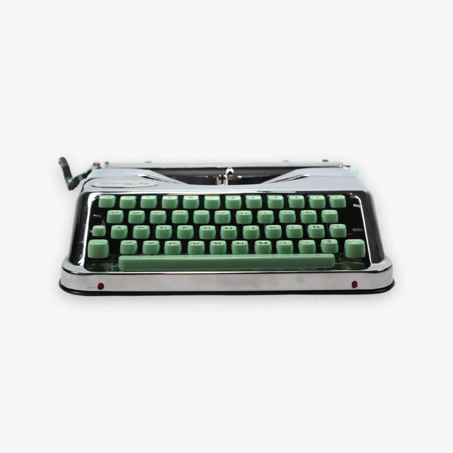 Hermes Baby , Chrome-Plated, Vintage Manual Typewriter, Refurbished