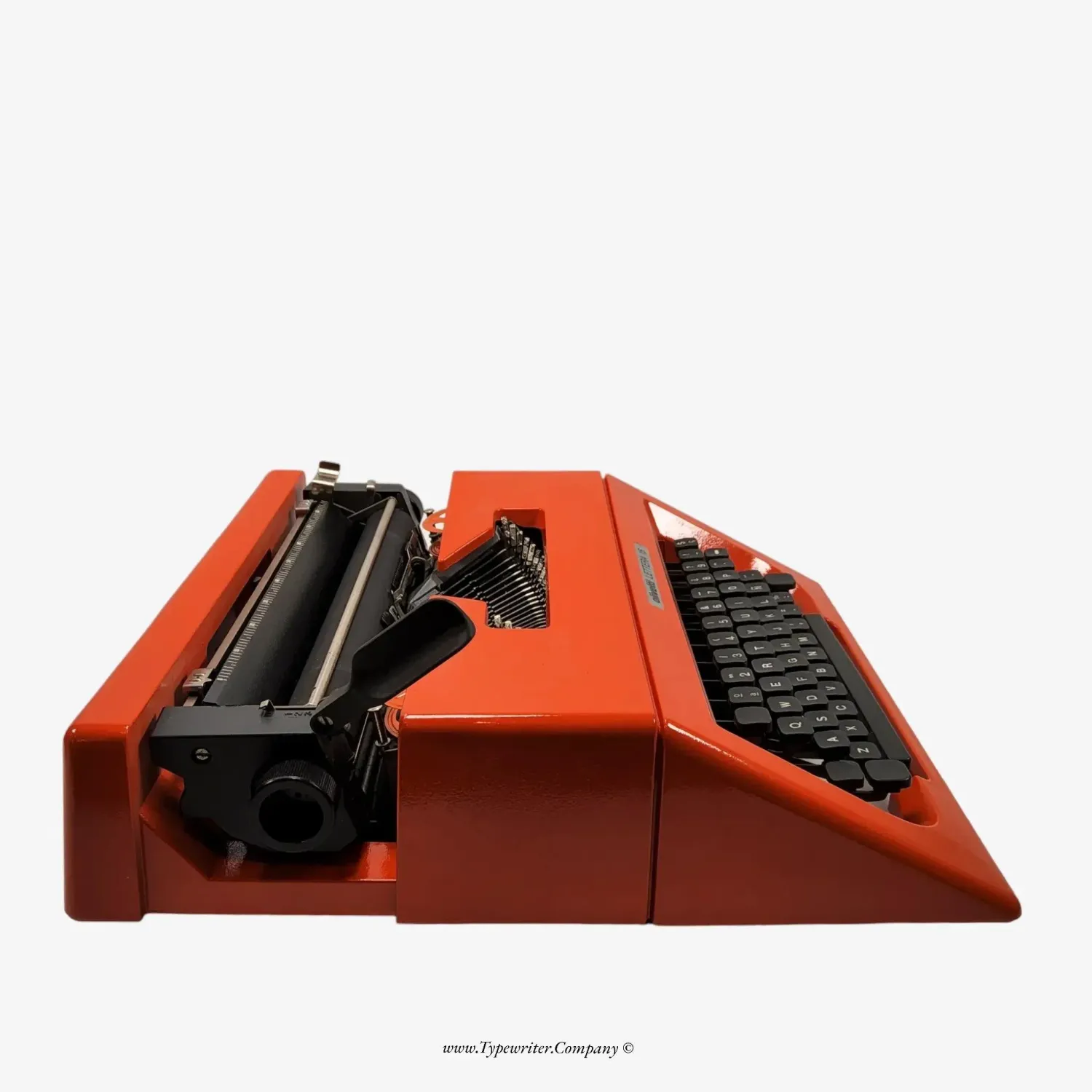 Olivetti Lettera 15, Orange Olivetti Typewriter, Vintage, Manual, Restored