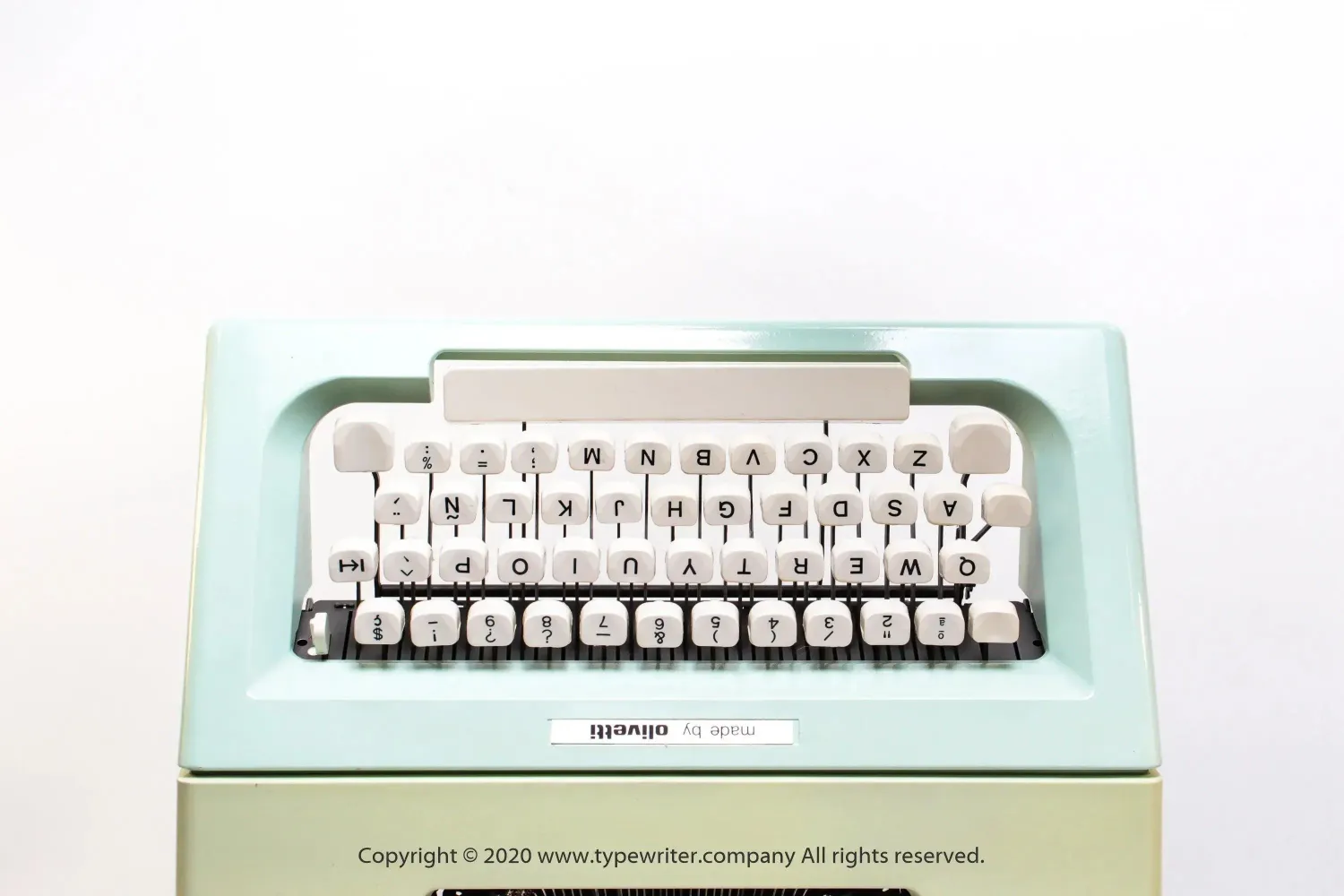 Olivetti Lettera 25 Mint Green, Vintage, Manual, Refurbished