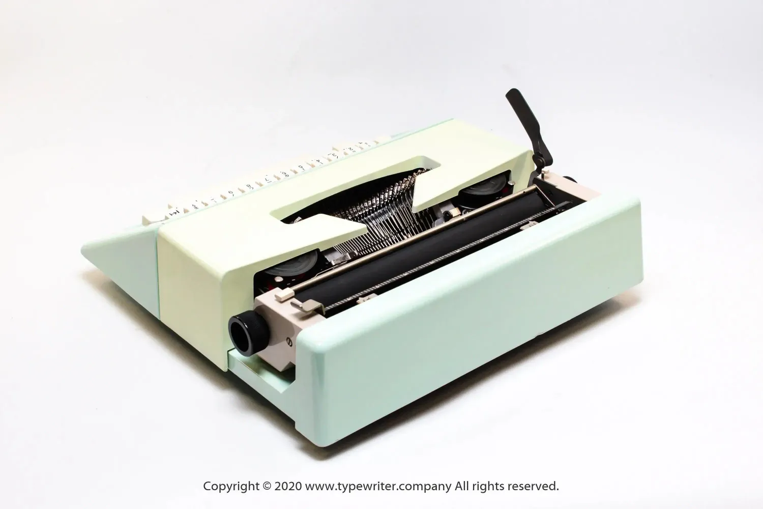 Olivetti Lettera 25 Mint Green, Vintage, Manual, Refurbished