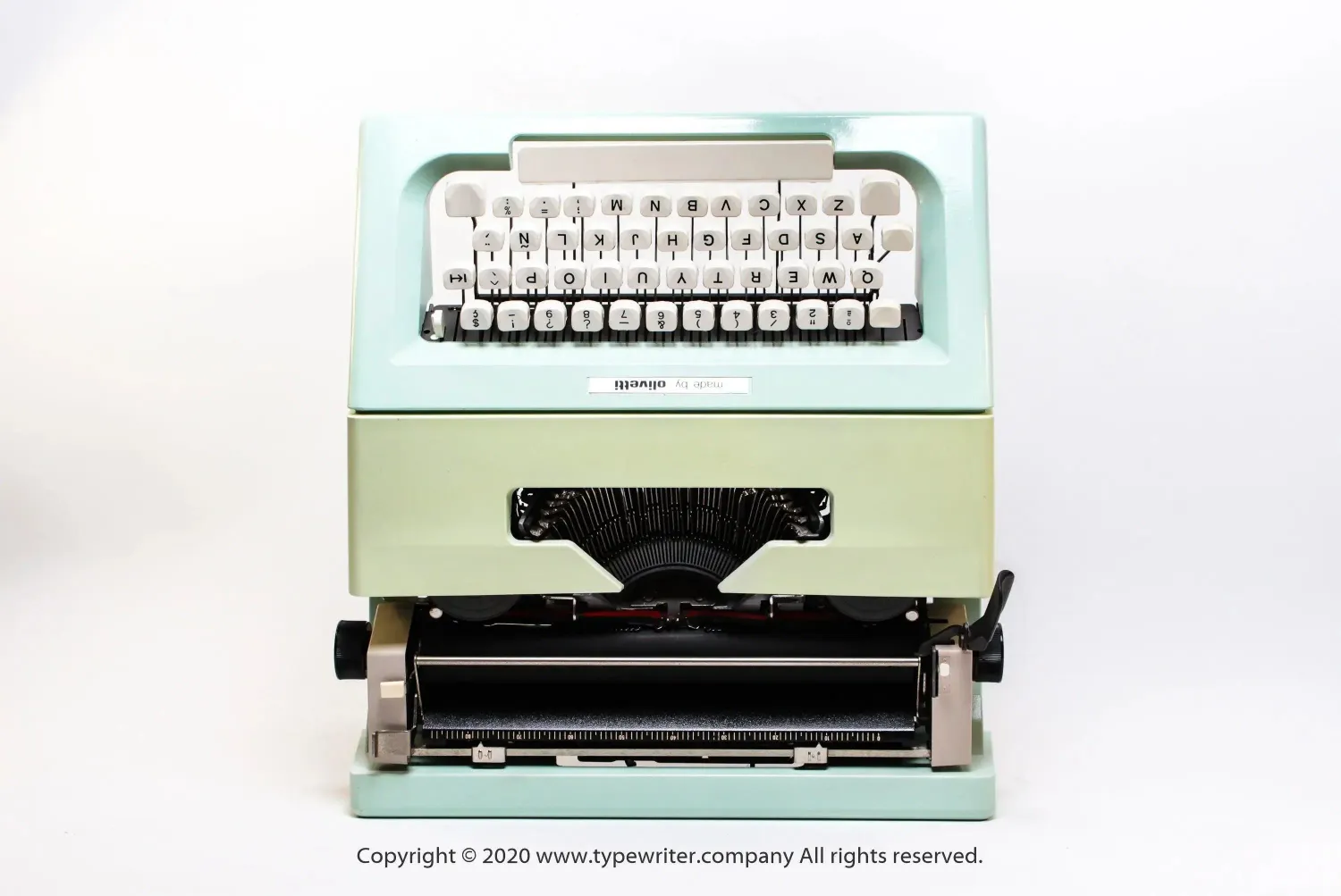 Olivetti Lettera 25 Mint Green, Vintage, Manual, Refurbished