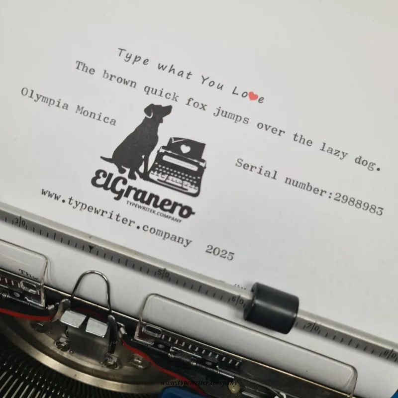 Olympia Monica (SM8) Restored 1960s Portable Typewriter (QWERTZ)