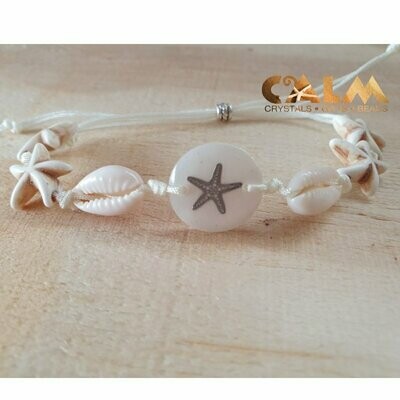 CALM Starfish & Cowrie Shell Bracelet