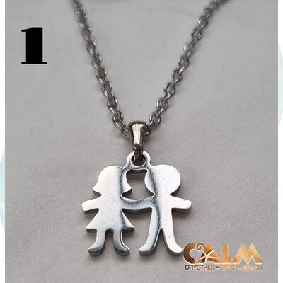CALM Stainless Steel Family Necklace