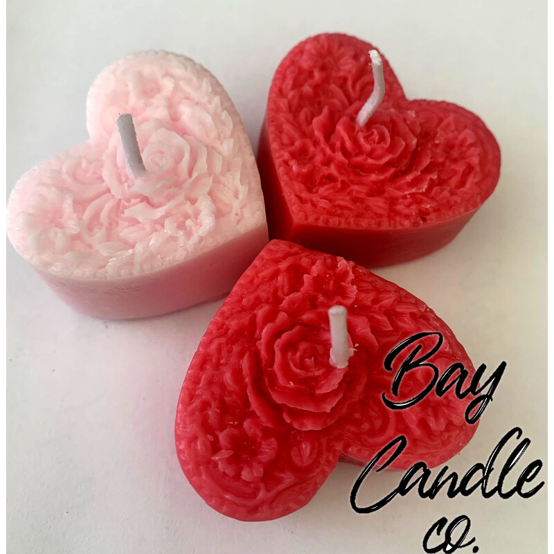 Bay Candle Company Rose Hearts