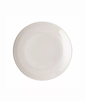 Embossed Lines Light Grey Dinner Plate