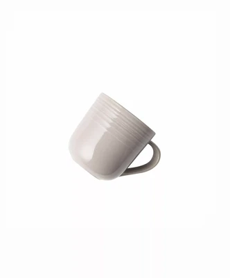 Embossed Lines Light Grey Coffee Mug
