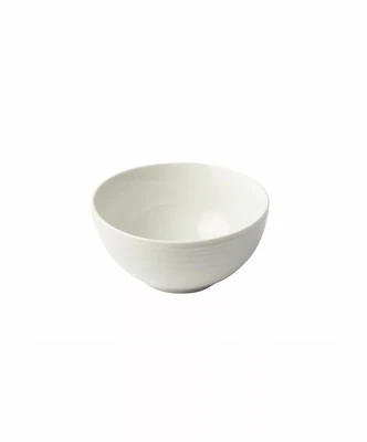 Embossed Lines Cream Cereal Bowl