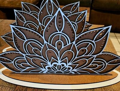 Lotus jewelry stand - Laser Cut