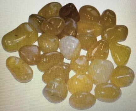 Yellow Agate Tumbles (20mm approx)
