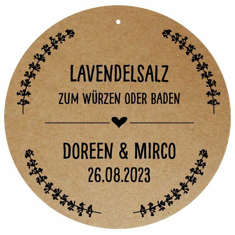 Geschenkanhänger: LAVENDELSALZ